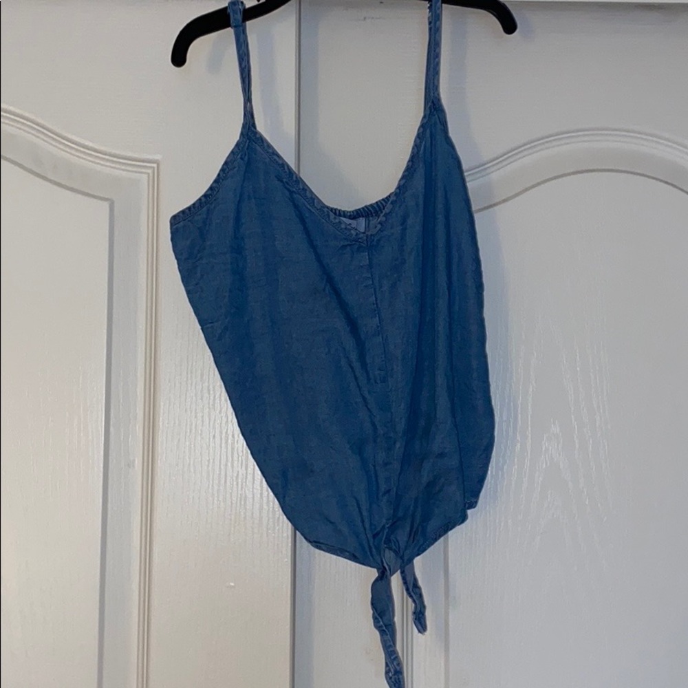 Streetwear Society Faux Denim Tank Top